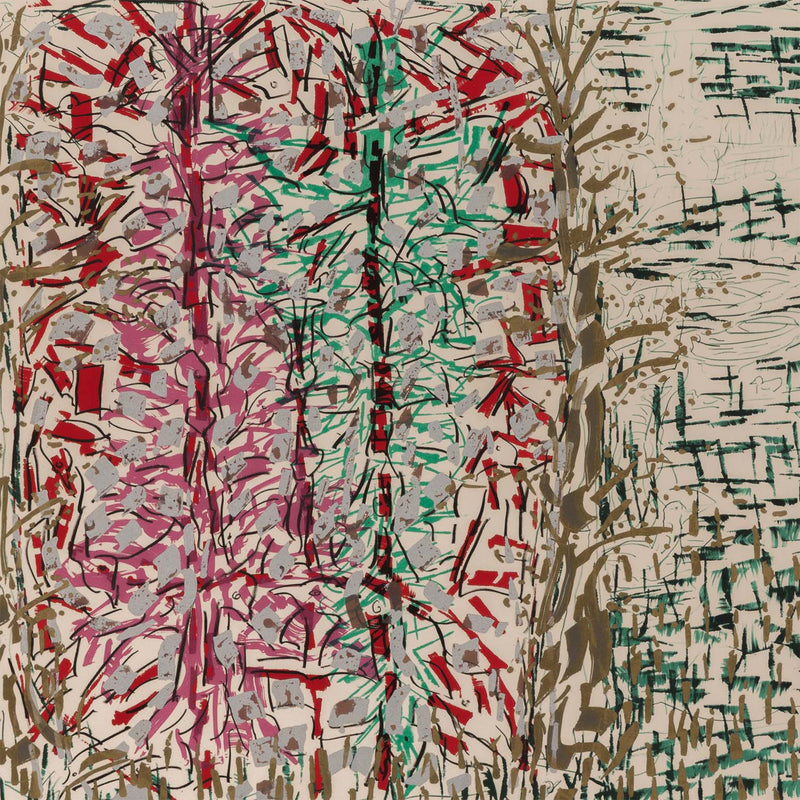 JEAN-PAUL RIOPELLE "PAILLETTES" LITHO, 1987