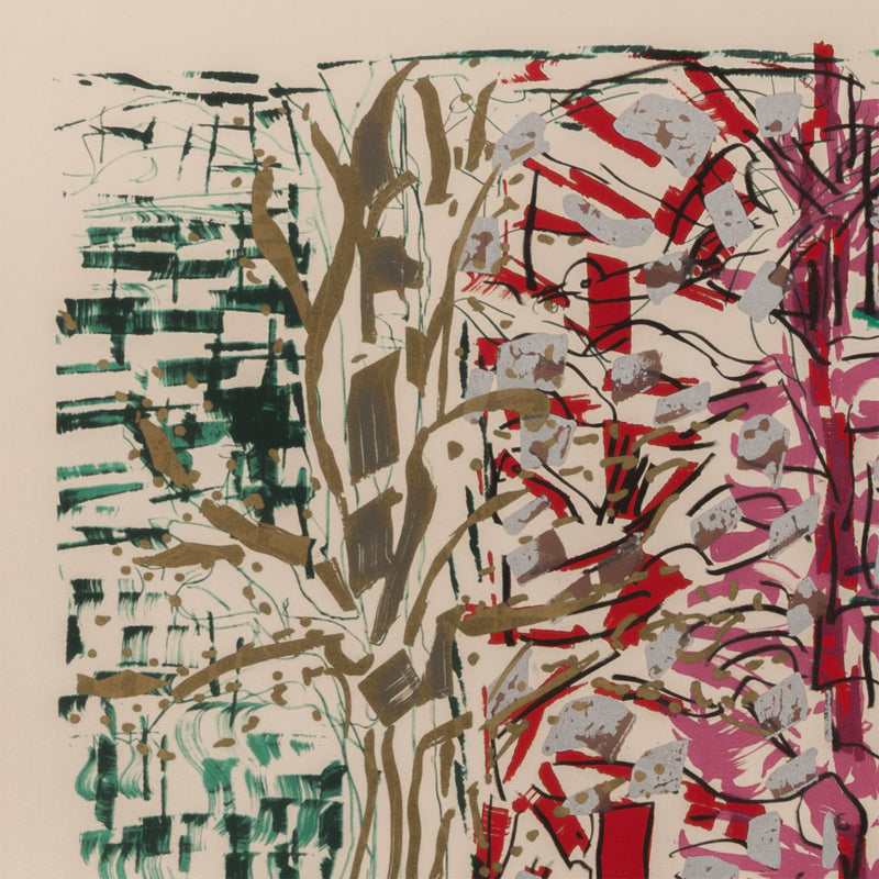 JEAN-PAUL RIOPELLE "PAILLETTES" LITHO, 1987
