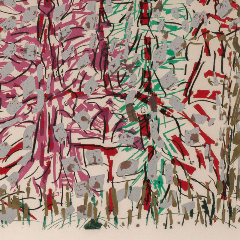 JEAN-PAUL RIOPELLE "PAILLETTES" LITHO, 1987