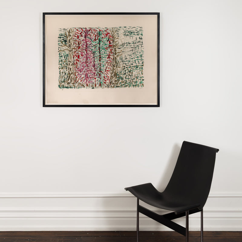 JEAN-PAUL RIOPELLE "PAILLETTES" LITHO, 1987