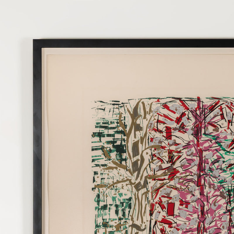 JEAN-PAUL RIOPELLE "PAILLETTES" LITHO, 1987