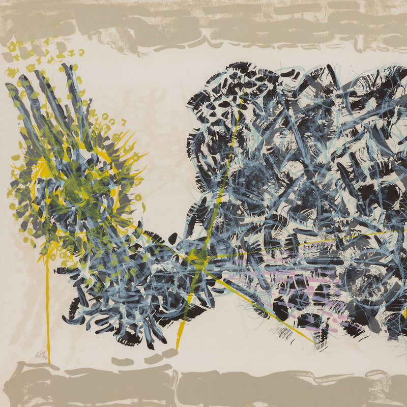 RIOPELLE "LE SABLIER 1" LITHO, 1979