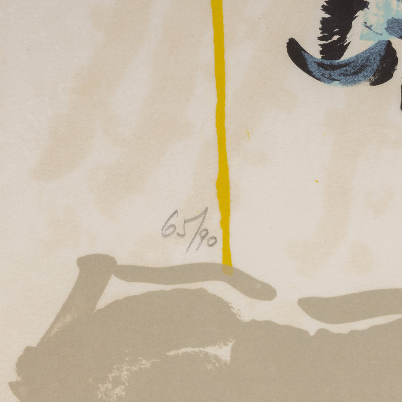 RIOPELLE "LE SABLIER 1" LITHO, 1979