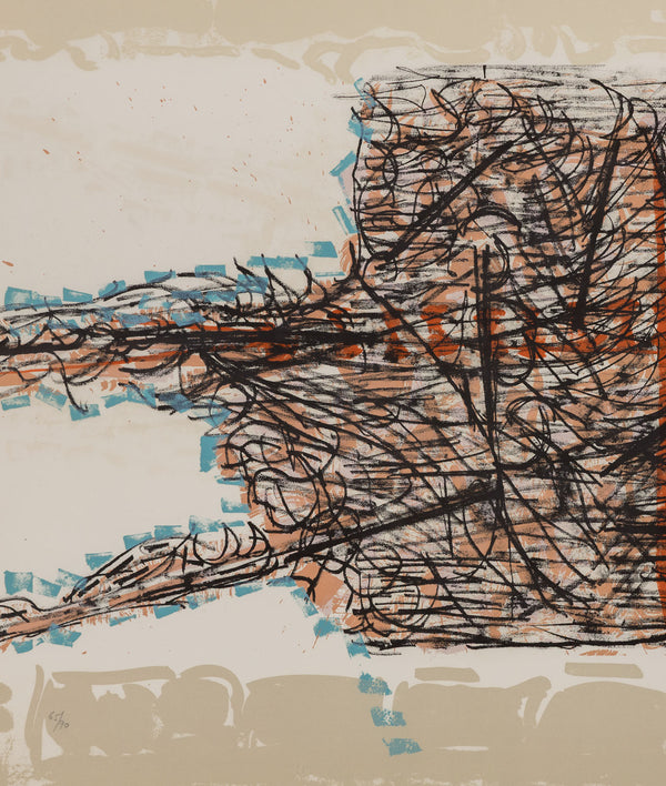 RIOPELLE "LE SABLIER 2" LITHO, 1979