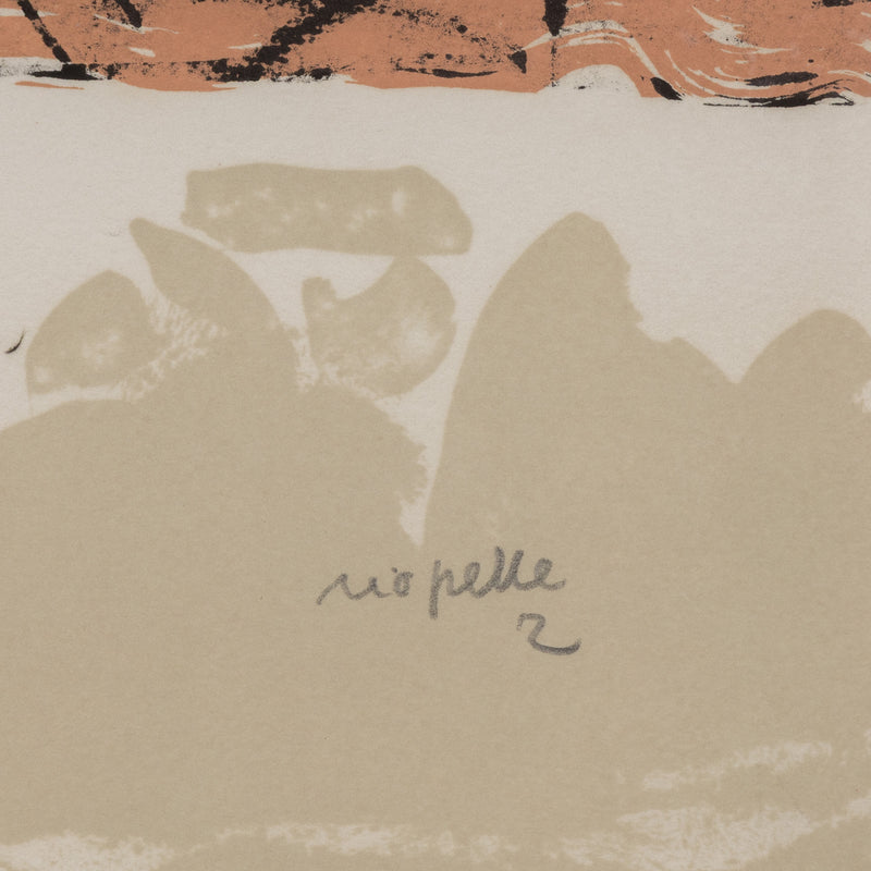 RIOPELLE "LE SABLIER 2" LITHO, 1979