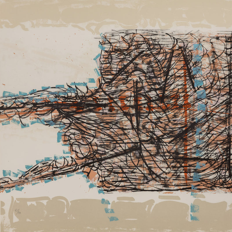 RIOPELLE "LE SABLIER 2" LITHO, 1979