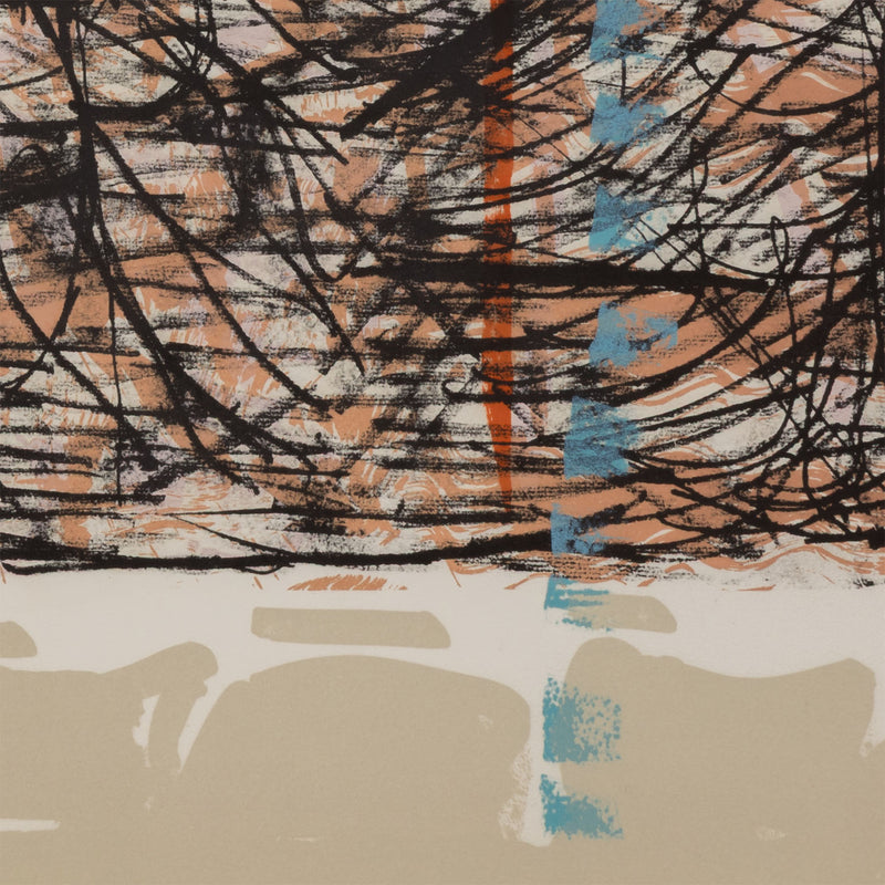 RIOPELLE "LE SABLIER 2" LITHO, 1979