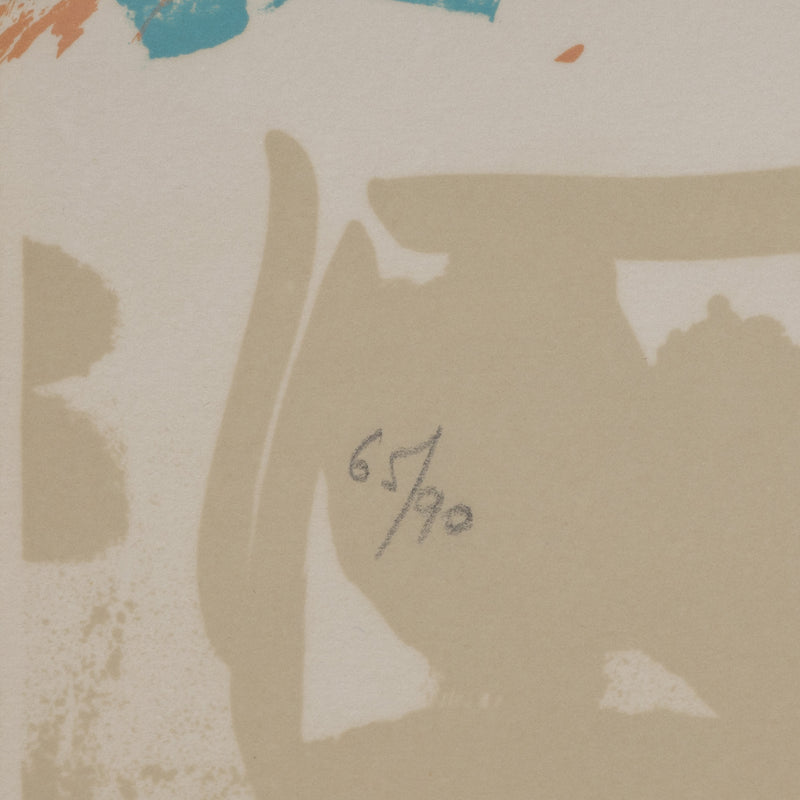 RIOPELLE "LE SABLIER 2" LITHO, 1979