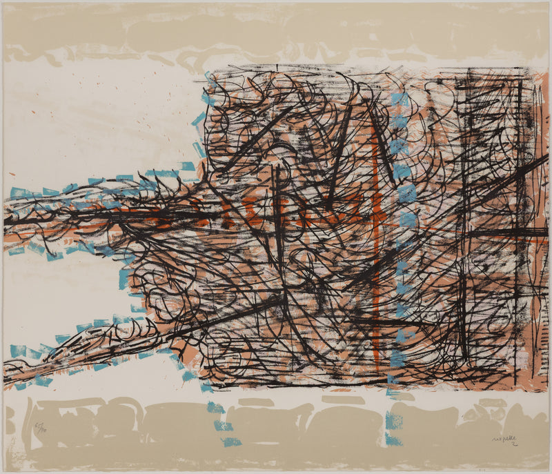 RIOPELLE "LE SABLIER 2" LITHO, 1979