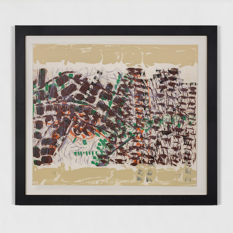 RIOPELLE "LE SABLIER 3" LITHO, 1979