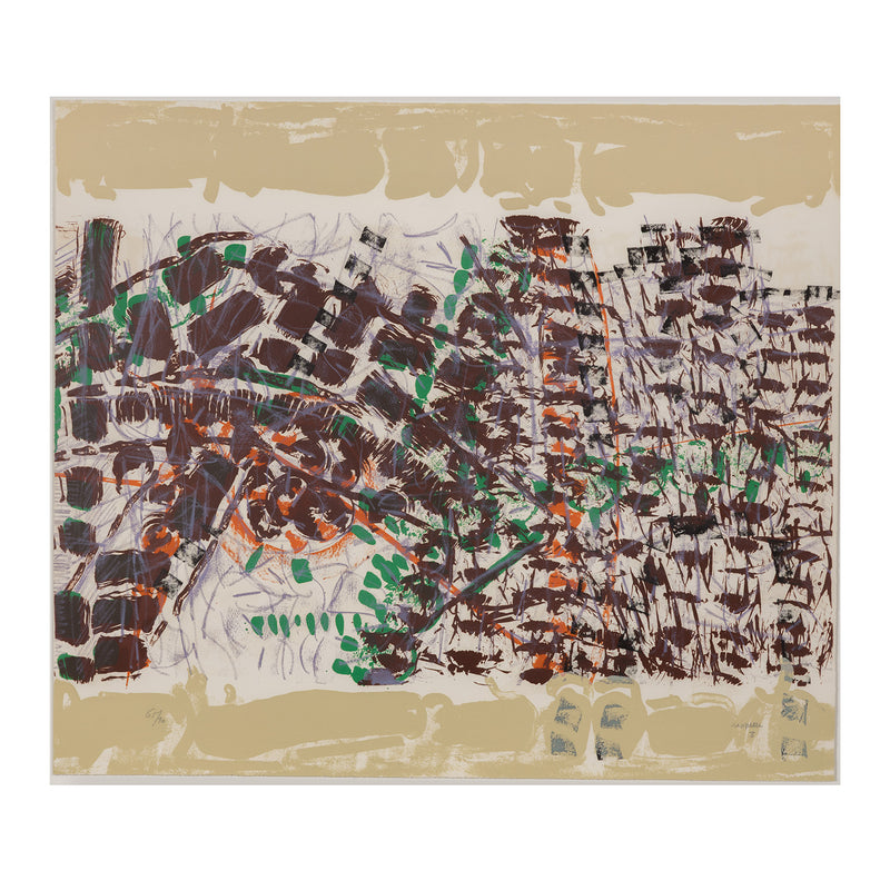 RIOPELLE "LE SABLIER 3" LITHO, 1979