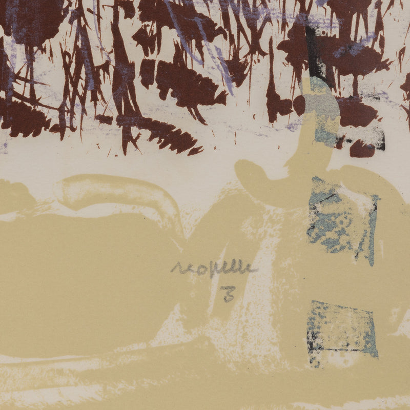 RIOPELLE "LE SABLIER 3" LITHO, 1979