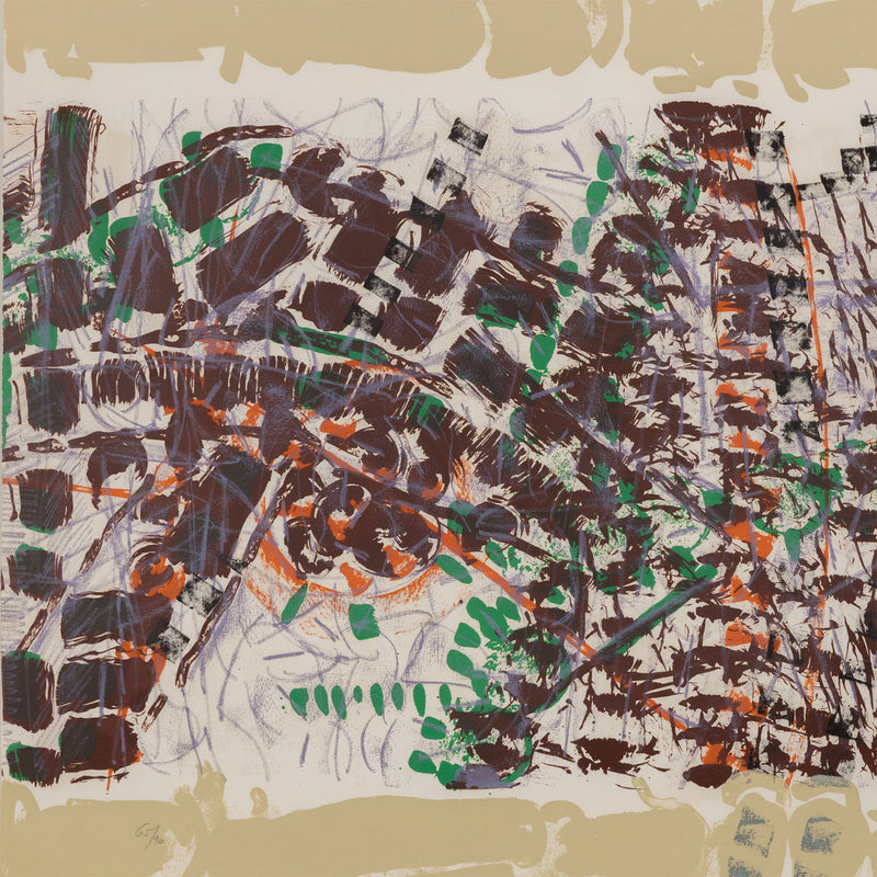 RIOPELLE "LE SABLIER 3" LITHO, 1979