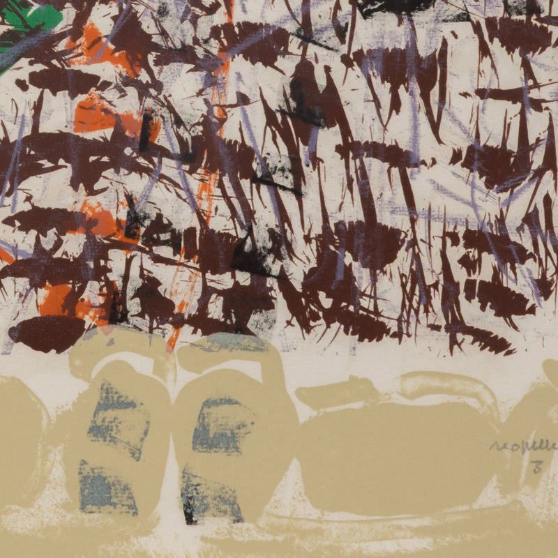 RIOPELLE "LE SABLIER 3" LITHO, 1979