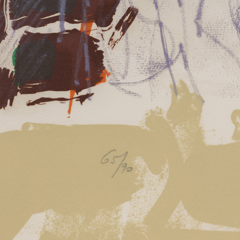 RIOPELLE "LE SABLIER 3" LITHO, 1979