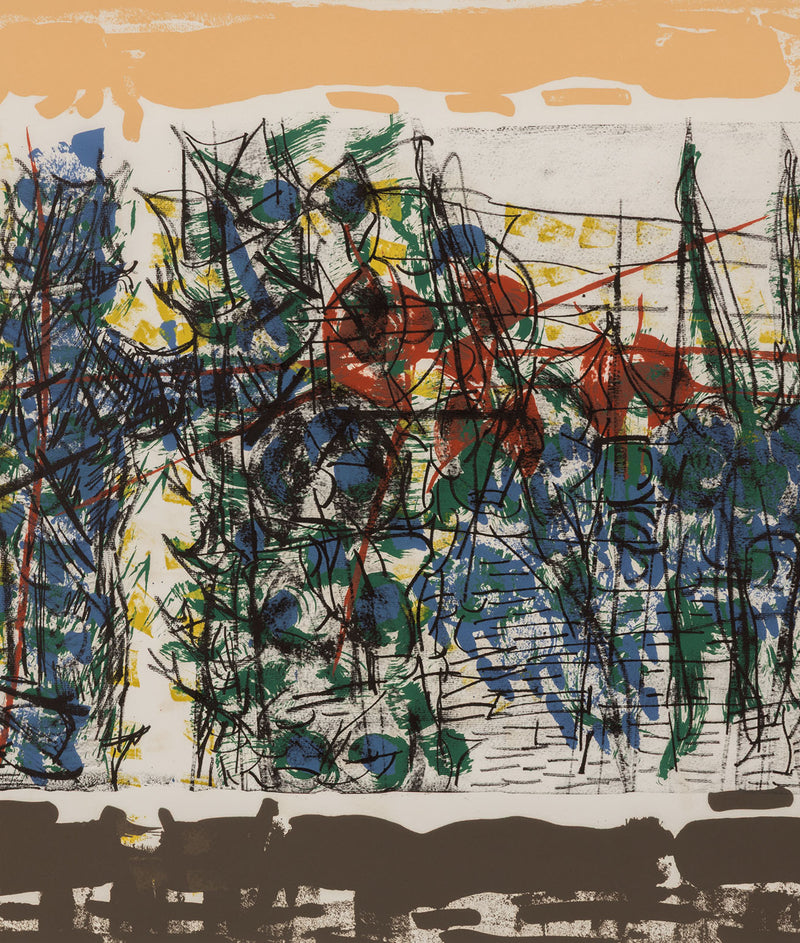 RIOPELLE "LE SABLIER 4" LITHO, 1979