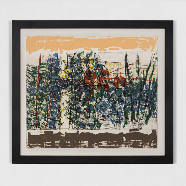 RIOPELLE "LE SABLIER 4" LITHO, 1979