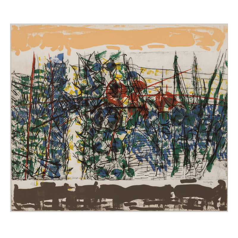 RIOPELLE "LE SABLIER 4" LITHO, 1979