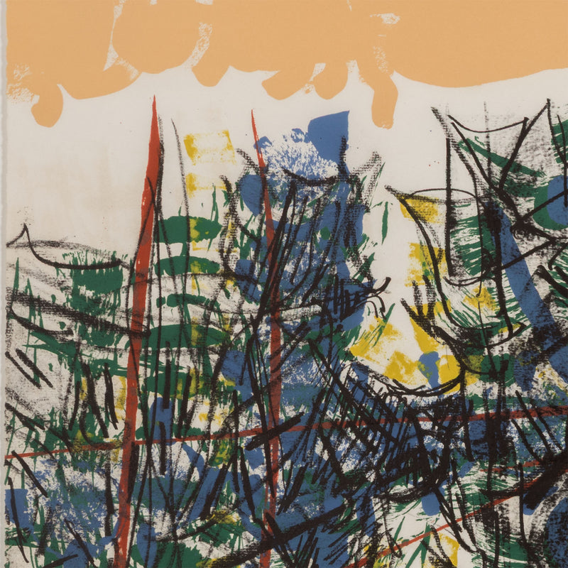 RIOPELLE "LE SABLIER 4" LITHO, 1979