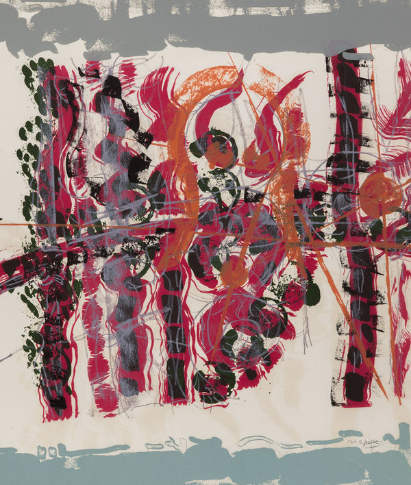 RIOPELLE "LE SABLIER 5" LITHO, 1979