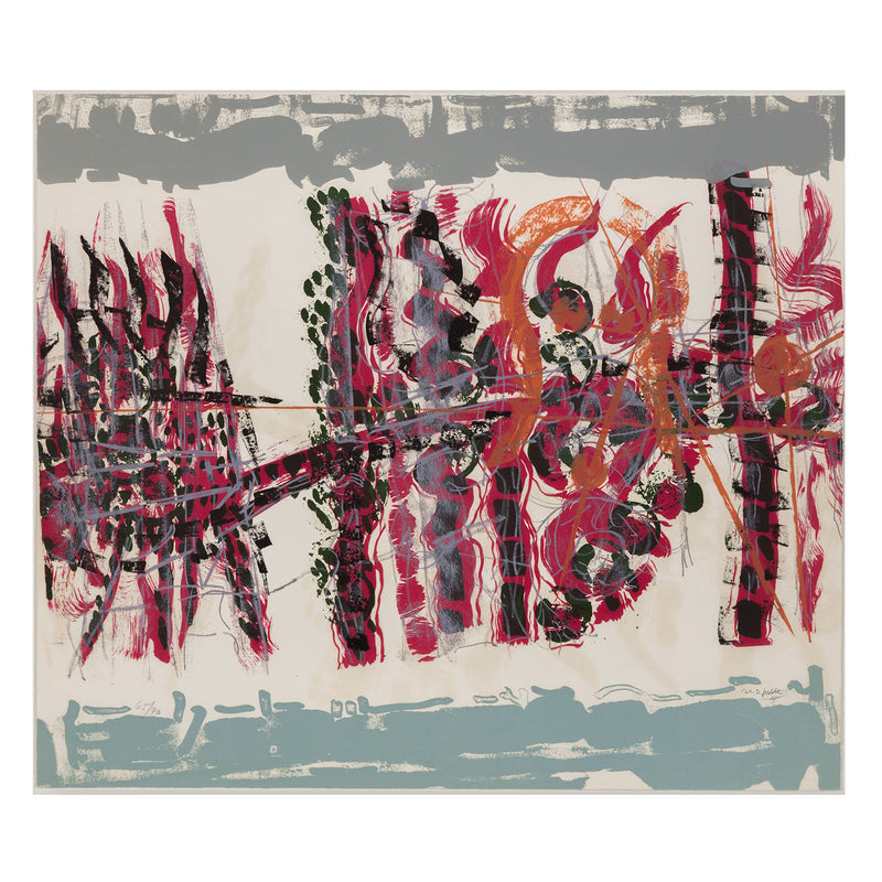 RIOPELLE "LE SABLIER 5" LITHO, 1979