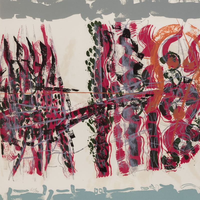 RIOPELLE "LE SABLIER 5" LITHO, 1979