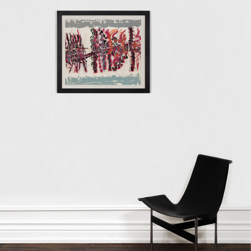 RIOPELLE "LE SABLIER 5" LITHO, 1979