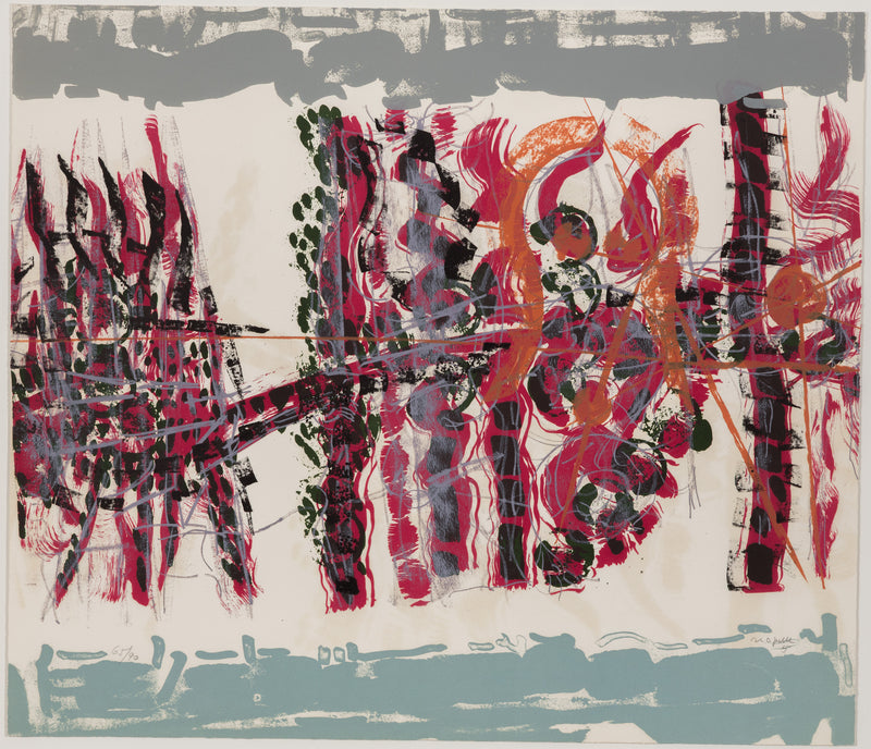 RIOPELLE "LE SABLIER 5" LITHO, 1979