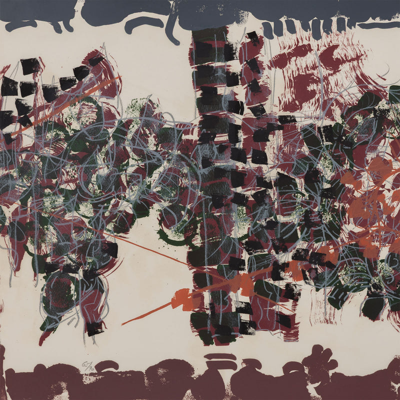 RIOPELLE "LE SABLIER 6" LITHO, 1979