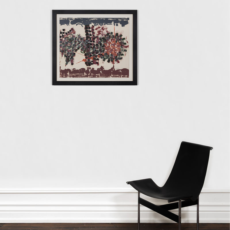 RIOPELLE "LE SABLIER 6" LITHO, 1979