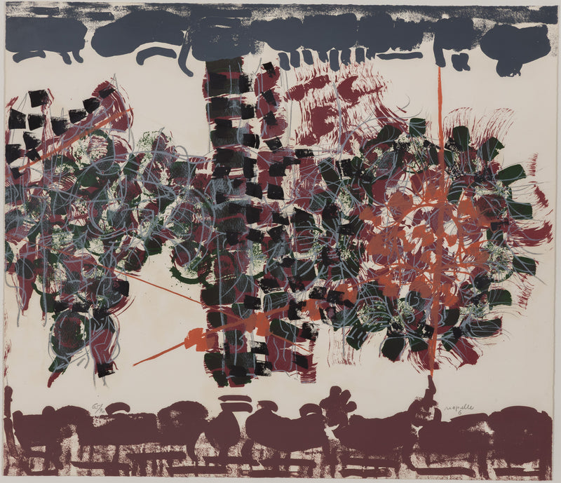 RIOPELLE "LE SABLIER 6" LITHO, 1979