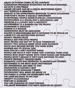 JENNY HOLZER "TRUISMS PUZZLE" 1996