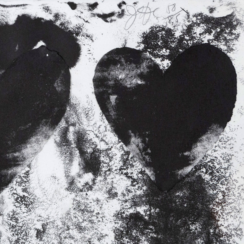 Jim Dine, "Dutch Hearts"  1970  Lithograph  Signed in pencil and numbered by artist  16.5"H 20"W (visible)  20.25"H 24.25"W (framed)  Very good condition, American Pop Artist, Available for sale at Caviar20 Gallery