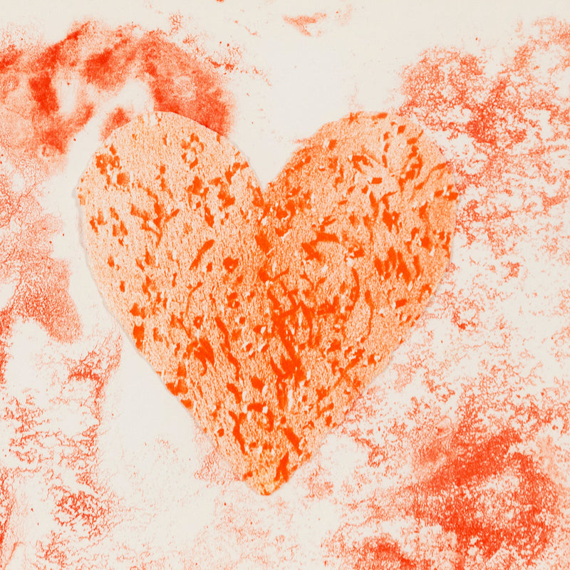 Jim Dine "Dutch Hearts" Lithograph, 1970.