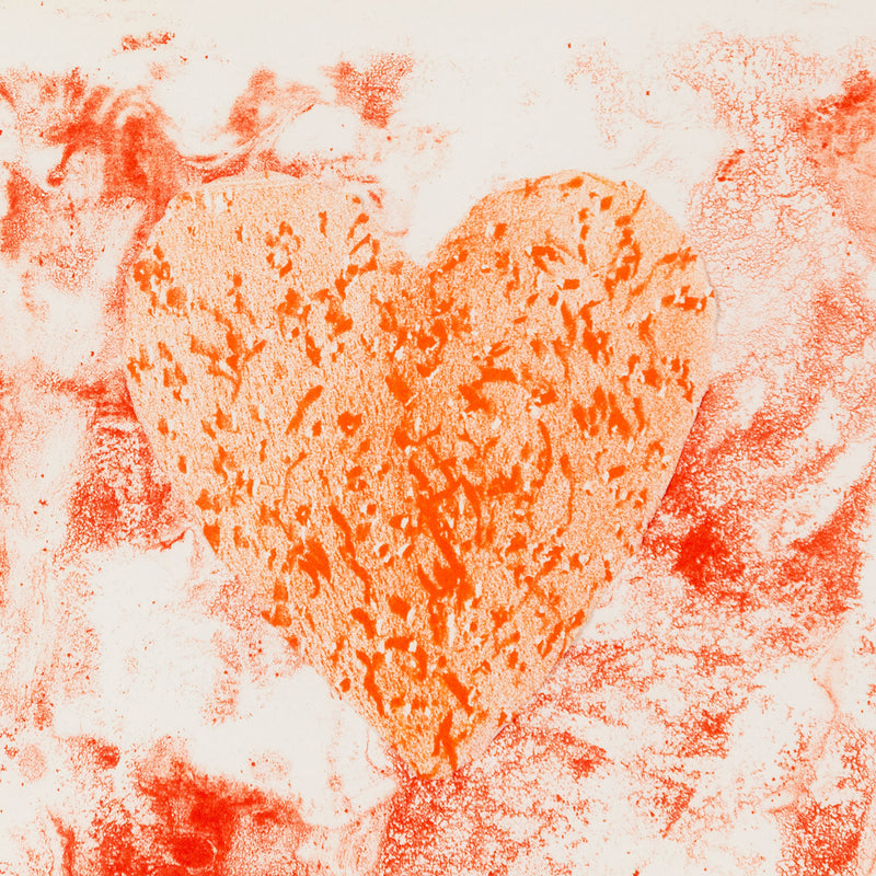 Jim Dine "Dutch Hearts" Lithograph, 1970.