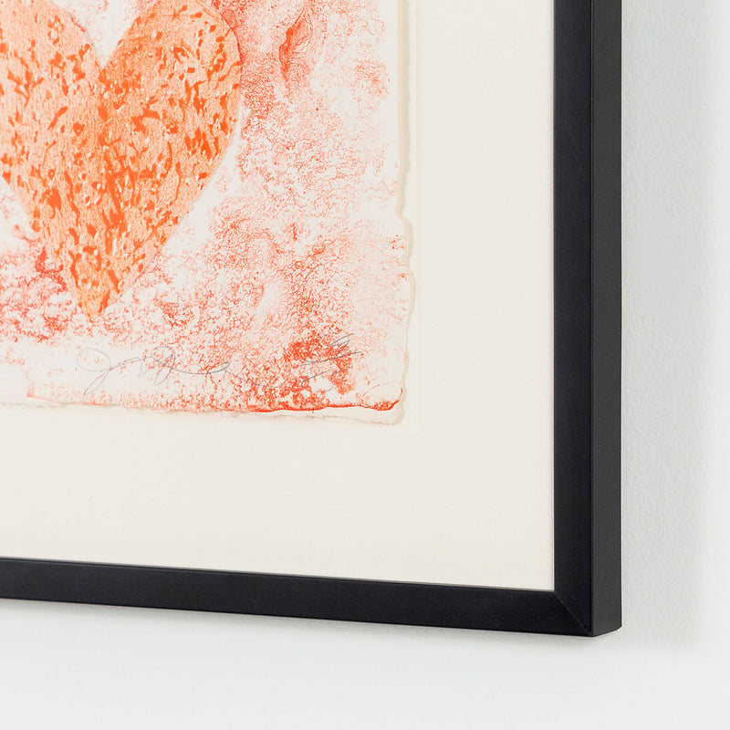 Jim Dine "Dutch Hearts" Lithograph, 1970.