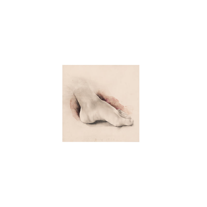 jim dine pop art happenings artist foot still life james dine feet watercolor watercolour drawing work on paper iconic american artist 20th century art toes portraiture portrait 
