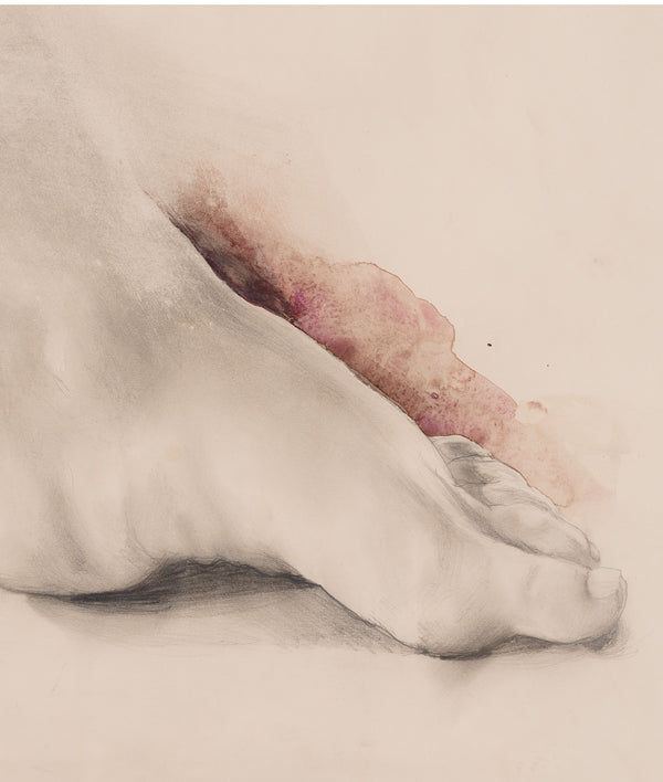 jim dine pop art happenings artist foot still life james dine feet watercolor watercolour drawing work on paper iconic american artist 20th century art toes portraiture portrait 