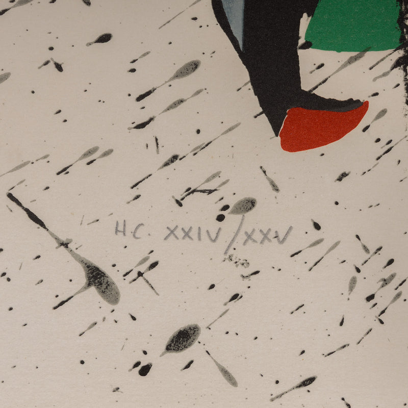 JOAN MIRO "BARCELONA II" LITHOGRAPH, 1975