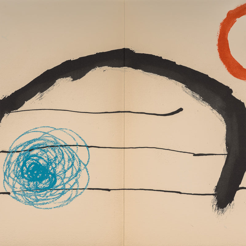 joan miro obra inedita recent plate 9 IX 1964 lithograph limited edition miro edition miro print iconic artist print accessible framed highres 