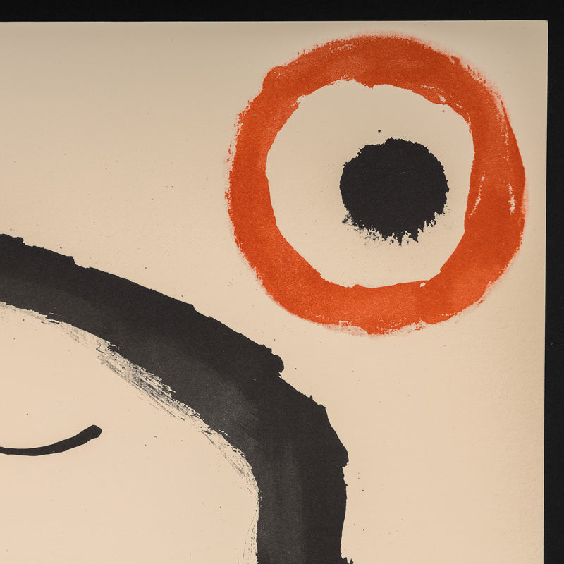 joan miro obra inedita recent plate 9 IX 1964 lithograph limited edition miro edition miro print iconic artist print accessible framed highres 