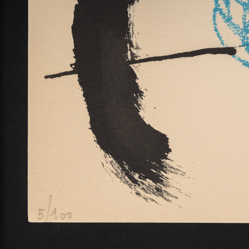 joan miro obra inedita recent plate 9 IX 1964 lithograph limited edition miro edition miro print iconic artist print accessible framed highres 