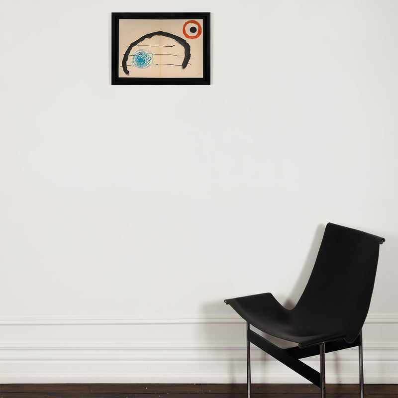joan miro obra inedita recent plate 9 IX 1964 lithograph limited edition miro edition miro print iconic artist print accessible framed highres 