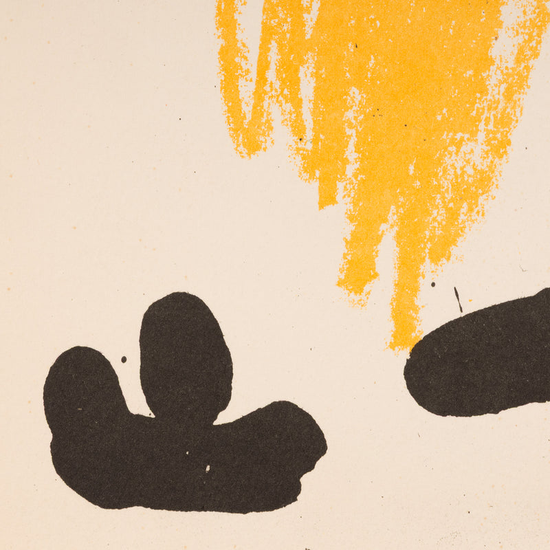 joan miro obra inedita recent lithograph plate 5 limited edition early work 1960s 1964 iconic european artist barcelona paris primary colors colours lithography printmaking surrealism abstraction 