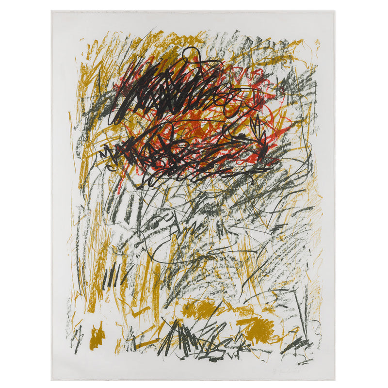 JOAN MITCHELL "FLOWER III" LITHOGRAPH, 1981