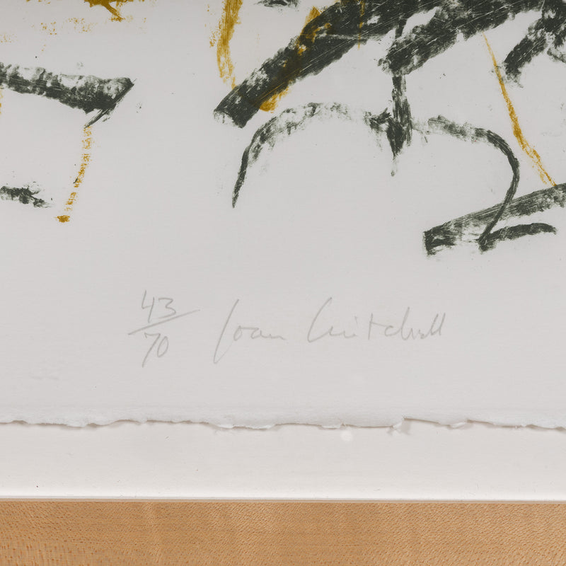 JOAN MITCHELL "FLOWER III" LITHOGRAPH, 1981