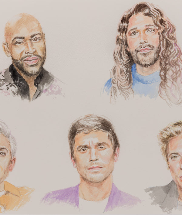 JOANNE TOD "FAB FIVE" WATERCOLOR, 2025