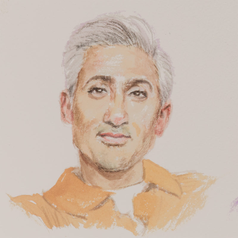 JOANNE TOD "FAB FIVE" WATERCOLOR, 2025