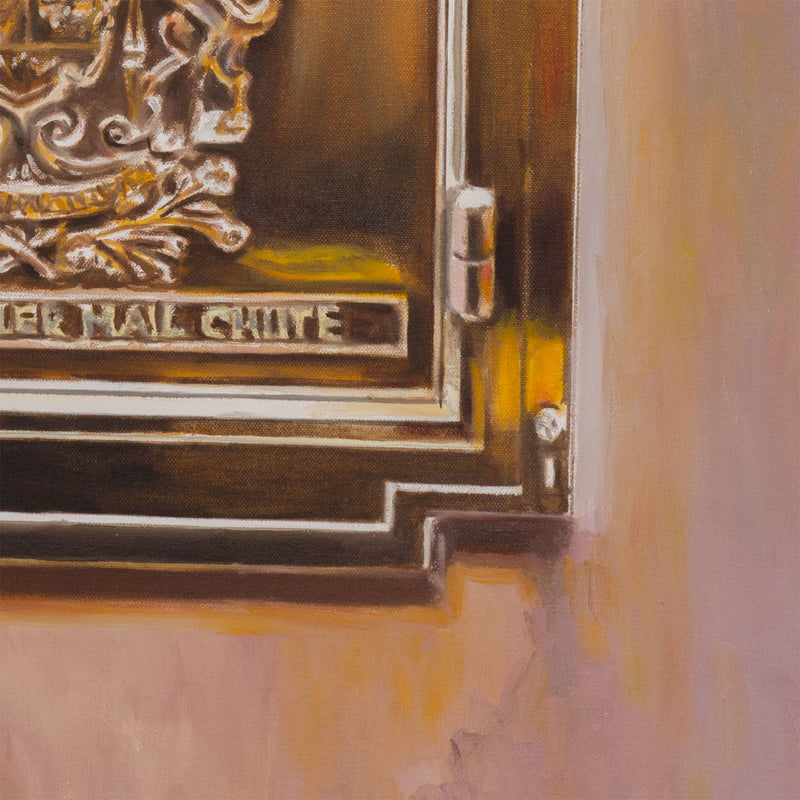 joanne tod painting canada mail canada post mail chute canadiana imagery beaver 2025 canadian artist contemporary canadian painter 