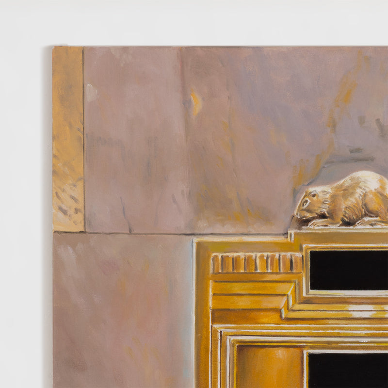 joanne tod painting canada mail canada post mail chute canadiana imagery beaver 2025 canadian artist contemporary canadian painter 